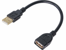 Akyga AK-USB-23 USB cable 0.15 m USB 2.0 USB A Black