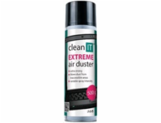 CLEAN IT Stlačený vzduch EXTREME 500g, NEHOŘLAVÝ