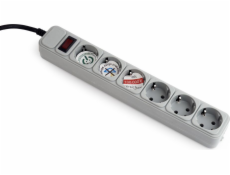 GEMBIRD Surge protector  6 sockets, 6 ft