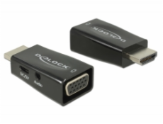 Delock Adaptér HDMI-A samec > VGA samice, s Audio