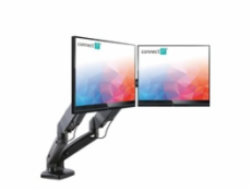 CONNECT IT TwinArm stolní držák na 2 monitory, záruka 30 let, ČERNÝ