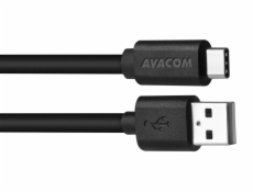 Datový a nabíjecí kabel USB - USB Type-C, 100cm, černá