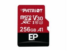 256GB microSDXC Patriot V30 A1, class 10 U3 100/80MB/s + adapter