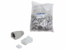 LOGILINK MP0023 LOGILINK - Plug Connector Cat.6 RJ45 100pcs. set, unshielded, grey