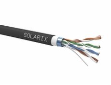 Solarix instalační kabel CAT5E FTP PVC+PE Fca dvojitý plášť 305m/cívka