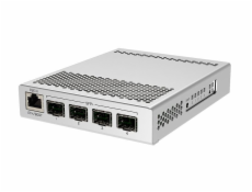 MikroTik Cloud Router Switch CRS305-1G-4S+IN, Dual Boot (SwitchOS, RouterOS), 800MHz, 512MB RAM, 4xSFP+, vč.L5