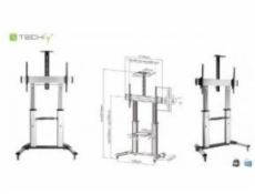 Techly Mobile Stand LCD / LED Techly ICA-TR24 60-100 / Nastaviteľné, 100 kg-102734