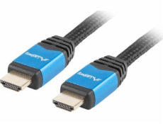 LANBERG HDMI M/M 2.0 kábel 3m, CU, čierny, Premium