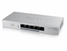 Zyxel GS1005HP 5-port Desktop Gigabit PoE Switch, 4x PoE+ GbE, PoE 60W