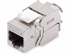 Digitus CAT 6A Keystone Jack, shielded,Re-embedded 500 MHz acc. ISO/IEC 11801:2002 AM2:2009/09, tool free connec., set 24 pcs