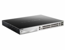 D-Link DGS-3130-30PS Managed L3 Gigabit Ethernet (10/100/1000) Power over Ethernet (PoE) Black  Grey