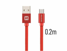 Swissten Kabel Textile Micro Usb 0,2 M R