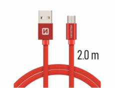 Swissten Kabel Textile Micro Usb 2,0 M R