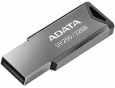 ADATA Flash Disk 32GB UV250, USB 2.0 Dash Drive, stříbrná