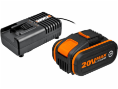 Battery 20V 4 0Ah + charger 2A WORX