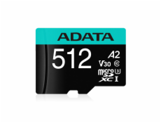 ADATA MicroSDXC 512GB U3 V30S až 95MB/s + adapter