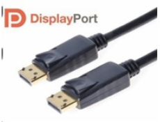 Kabel PremiumCord DisplayPort 1.2  M/M , 4K×2K@60hz, zlacené konektory, 5 m