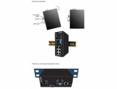 Planet switch IGS-801M, 8X 1000BASE-T, DIN, IP30, -10 AŽ 60°C, ESD+EFT DO 6KV, WEB/SNMP, VLAN, STP