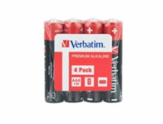 VERBATIM Alkalické baterie AAA, 4 Pack - Shrink, LR3