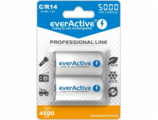 Rechargeable batérie everActive Ni-MH R14 C 5000 mAh Professional Line