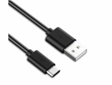 Kabel PremiumCord USB 3.1 C/M - USB 2.0 A/M rychlé nabíjení 3A, 1m, černý