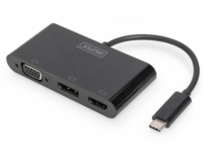 USB-C 3in1 Triple Monitor Adapter HDMI, DP, VGA