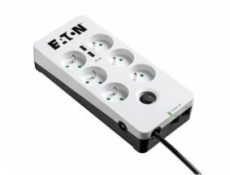 Eaton Protection Box 6 Tel@ USB FR, přepěťová ochrana, 6 zásuvek, 2x USB nabíječka, 1m