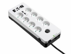 Eaton Protection Box 8 Tel@ USB FR, přepěťová ochrana, 8 zásuvek, 2x USB nabíječka, 1m