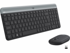 Logitech Slim Wireless Combo MK470 keyboard RF Wireless QWERTY US International Graphite