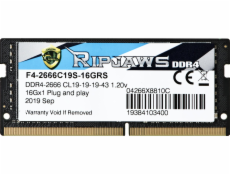 G.Skill Ripjaws 16GB DDR4 SO-DIMM 2666 C19