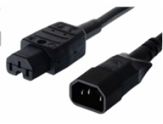 PREMIUMCORD Kabel napájecí 230V prodlužovací 2m (konektory IEC320 C14 - C15)