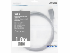 Kabel USB 3.2 Gen 1 x 1 USB-C do DisplayPort 1.2, dł.1.8m 