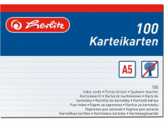 HERLITZ Papierové indexové kartičky A5 Herlitz 01150507