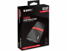 Externý disk Emtec SSD Portable X200 čierno-červený (ECSSD1TX200)