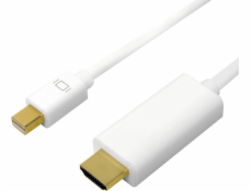 LogiLink DisplayPort Mini - HDMI kábel 2m biely (CV0123)