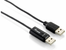 Kábel USB Equip USB-A - USB-A 1.8 m Czarny (133339)