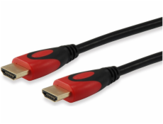 equip 119341 HQ HighSpeed Kabel HDMI mit Ethernet HDMI Stecker auf HDMI Stecker 1.00m černá vergoldet