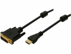 Kábel LogiLink HDMI - DVI-D 2m czarny (CH0004)