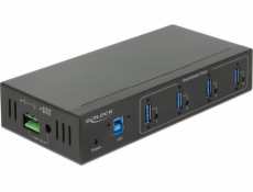 Delock Externer Industrie Hub 4 x USB 3.0 Typ-A, USB-Hub 63309