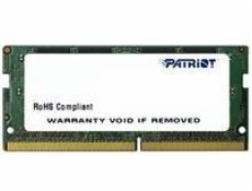 Pamäť pre notebook Patriot SODIMM DDR4 8GB 2400MHz CL17 (PSD48G240081S)