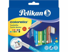 Pelikan Colorella fixy na látky 12 farieb