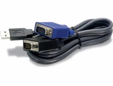 Kábel USB TRENDnet USB-A - D-Sub (VGA) 4.5 m Czarny (TKCU15)