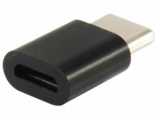 Adaptér USB Equip USB-C - microUSB Czarny (133472)