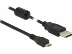 Kábel USB Delock USB-A - microUSB 3 m Czarny (84909)