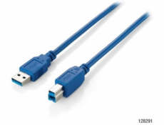 equip 128292 USB3.0 Verbindungskabel USB-A Stecker auf USB-B Stecker 1.8m modrá