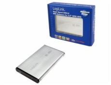 LogiLink 2.5"" Gehäuse für SATA-HDDs Alu USB3.0 stříbrná 