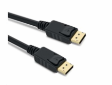 Kabel DisplayPort 1.4 přípojný kabel M/M zlacené konektory, 1 m