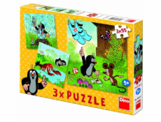 Puzzle Krtko a nohavičky 3x55 dielikov