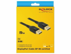 DeLock 85661 Kabel DisplayPort Kabel 8K 60 Hz 3 m DP 8K zertifiziert