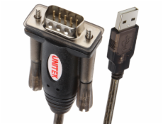 UNITEK Y-105 serial cable Black 1.5 m USB Type-A DB-9